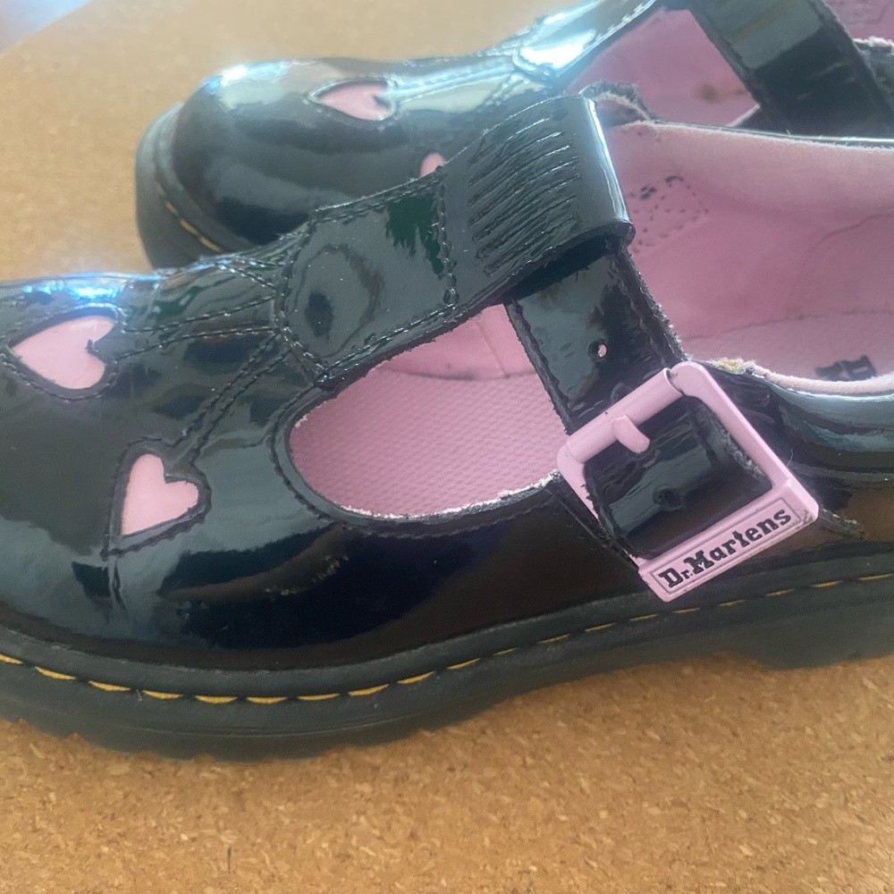 Doc Martens Bex Hearts Mary Janes Kids Size 3
